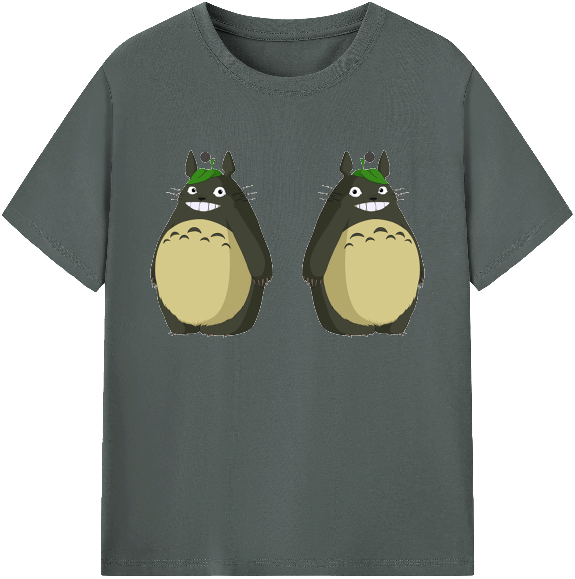 （画像用） となりのトトロ 草壁メイ 草壁サツキ My Neighbor Totoro Satsuki Kusakabe Mei Kusakabe 綿100％ メンズ半袖Tシャツ｜肌触りやわらか＆通気性